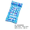 Silla Flotante Inflable Doble Arcoíris con Lentejuelas Transfronteriza para Adultos, Flotador de Natación, Cama Flotante Portátil para Agua
