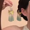 Nuevo pasador de flor con borla de perlas estilo chino para mujer, pinza lateral, accesorio para el cabello estilo antiguo Hanfu, accesorio para fotos