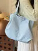 Bolsa de Clase para Estudiante Universitario 2026 Nuevo Estilo Ins Simple con Puntos Bolsos de Hombro de Moda Ins Fresco Bolso Tote para Mujer