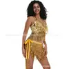 Conjunto de Lentejuelas y Borlas de Danza del Vientre de Halloween Transfronterizo Set de Baile de Lentejuelas Hot-Selling para Discoteca Comercio Exterior