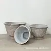 Maceteros de Cemento de Pie al por Mayor, Estilo Retro Wabi-Sabi, Patio de Villa, Hotel, Centro Comercial, Edificio de Oficinas, Muebles para Plantas Verdes en Casa