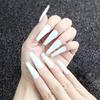 Uñas Postizas Mate de Color Sólido Europeas y Americanas Arte de Uñas Escarchadas Brillantes Armadura para Usar Súper Largas Ataúd Ballet Armadura Uña Postiza