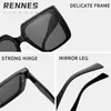 Gafas de Sol Cuadradas Grandes Estilo Europeo y Americano Nuevas de Raine para Mujer, Perfectas para un Look Natural y un Rostro Pequeño, Imprescindibles para Atuendos a la Moda