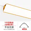 Tira de Luz de Línea de Yeso, Luz Lineal Triangular Montada en Superficie, Canal Emisor de Luz en Ángulo de 45 Grados, Canal de Aluminio, Canal Clip-On