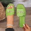 Sandalias Planas Lx Beach para Exteriores Talla Grande 05 Estilo Europeo y Americano para Mujer con Punta Abierta Negras