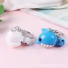 Llavero de Ballena Linda de Celebridad de Internet Llavero de Ballena Azul Hecho a Mano Colgante para Bolso Accesorio con Forma de Ballena de Resina de Dibujos Animados