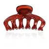 Pinza para el Cabello de Calabaza de Vidrio de Colores Transfronteriza Nueva para Mujer, Pasador de Estilo de Alta Gama para Amazon, Pinza de Tiburón para la Parte Posterior de la Cabeza, Accesorio para el Cabello