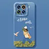 Capa de Celular de Verão para Xiaomi 17pro Free Girl 15ultra Silicone 14/13 Cordão civi4/3 Capa
