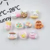 Mini Coelho Urso Pão Resina Acessórios Cola Creme Criativo DIY Materiais Decorativos Grampos de Cabelo Artesanais Acessórios de Cabelo Lote