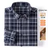 Camisa de franela a cuadros de alta gama, talla grande transfronteriza para hombre, casual, manga larga, abrigo para primavera y otoño de Amazon, camisa para hombre