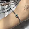Pulsera Versa Nuevo Color Celebridad en Vivo Tesoro Pulsera para Mujer Chapado en Oro de 18K Moda Nicho Elegante Calcedonia Verde Joyería de Mano
