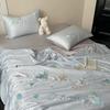 Edredón de Verano Estilo Ins 60S Tencel Bordado de Soja es Amigable con la Piel, Suave, Lindo, Fresco y Transpirable Edredón de Verano Edredón para Aire Acondicionado