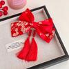Ano novo menina princesa arco coroa cocar crianças hairpin não machuca cabelo bebê vermelho acessórios de cabelo Ano Novo hairpin