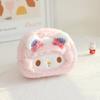 Bolsa de Cosméticos de Peluche de Dibujos Animados, Neceser Portátil de Viaje, Bolsa de Almacenamiento Multifuncional de Gran Capacidad, Estuche de Lápices de Papelería para Estudiantes