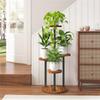 Prateleira de flores Sala de estar Ferro Varanda Suporte de flores escalonado Suporte de vaso de flores verde carnudo Suporte de armazenamento de piso multicamadas interno