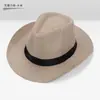 Sombrero de Playa para Hombre Sombrero de Viaje Sombrero de Paja de Ala Ancha Parasol para Mujer Sombrero de Copa Otoño e Invierno Sombrero de Mezclilla y Cáñamo para Exteriores