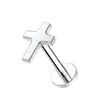 Titanio G23 Clavo para Labio Uña de Cuerpo Uña de Oreja Luna Estrella Amor Rayo Cruz Aleación de Titanio Joyería para Perforación Uña de Oreja