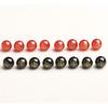 Ágata Natural Rojo y Negro de Doble Cara Zodiaco Zodiaco Zodiaco Ocho Deidades Protectoras Cuentas Redondas Sueltas Accesorios Buda Ardiente Xiangyun Sánscrito