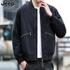 JEEP SPIRIT Otoño Nuevo Top Casual para Hombre Abrigo con Cuello de Béisbol para Hombre Chaqueta Simple de Moda para Hombre