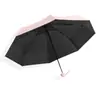 Paraguas de Bolsillo tipo Cápsula para Mujer, Recubrimiento Negro Engrosado, Protección Solar, Paraguas Sombrilla, Paraguas Plegable, Doble Uso para Sol y Lluvia, Sombrilla Solar Personalizada al por Mayor
