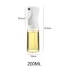 Botella de Aceite al por Mayor para Uso en la Cocina del Hogar, Botella de Aceite Comestible de Doble Propósito para Rociar y Verter, Botella de Aceite en Spray de Vidrio Dos en Uno