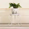 Estante de flores de hierro estilo europeo para balcón, sala de estar interior, de pie, multicapa, móvil, ahorrador de espacio para macetas
