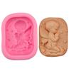 Ferramentas de cozimento DIY 3D Anjinho Desejando Oração Sabonete Molde Silicone Fondant Bolo Molde H2816