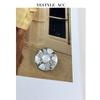 Botones de Metal Perlado de Alta Gama Yisen Estilo Chanel Botones Decorativos para Abrigo de Nailon de Doble Cara Estilo Nacional de Estilo Chino Nuevo Botones para Abrigo