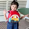 Mochila Escolar para Jardín de Infancia de Comercio Exterior, Mochila Rígida de Dibujos Animados de Coche Lindo, Lonchera, Mini Mochila para Bebé