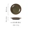 Plato de Cerámica Japonés y Coreano Transfronterizo Plato Premium para Pastel Dim Sum Bandeja para Mesa de Té de la Tarde Plato Comercial para Sushi y Snacks