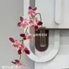 Vermelho vinho popular material de flor de simulação Eucalipto Hortênsia palma vermelha rosa vermelha com salão de casamento estrada atacado