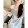 Pijama Feminino 2026 Outono Manga Longa Tamanho Grande Cardigan Solto Roupa Externa Feminina Conjunto de Roupas para Casa Pode Ser Usado Fora