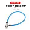 Candado de Anillo de Acero con Cable de Acero para Bicicleta Motocicleta Candado de Cable Candado de Tira de Acero Suave Candado para Coche Estilo Antiguo Candado Antirrobo Candado para Puerta Candado de Cadena