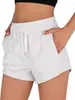Pantalones Cortos Deportivos Casuales Transfronterizos Versátiles de Pierna Recta Holgados 2025 para Fitness, Correr, Alargar Piernas, Yoga, Transpirables, de Cintura Alta