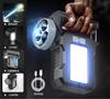 Lâmpada LED Solar Portátil Transfronteiriça Carregamento USB com Saída Lanterna de Luz Forte Searchlight Multifuncional de Emergência ao Ar Livre