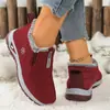 Sapatos de Algodão Quentes com Forro de Lã Grossa para Mulheres no Inverno, Antiderrapantes, Impermeáveis, Resistentes a Óleo, Confortáveis, Sapatos de Mãe, Casuais de Escritório, Exportação
