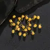 Plata de Ley S925 Chapada en Oro de 24K Colgante Pequeño de Moneda de Dinero Accesorio de Joyería Hecho a Mano para DIY Decoración Versátil