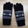 Guantes cálidos para mujer, lindos guantes de invierno con pantalla táctil de jacquard con copos de nieve, nuevos en stock, guantes de montar tejidos a prueba de frío