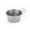 Camping al aire libre acero inoxidable 304 tazón para nieve plegable para camping taza portátil vajilla para camping tazón para nieve