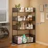 Estante de almacenamiento para baño, organizador de balcón junto a la lavadora, solución de almacenamiento multicapa para detergente de lavandería para el baño