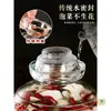 Frasco de Col encurtida de Sichuan Frasco de Vidrio Doméstico Antiguo Frasco Sellado Frasco de Verduras encurtidas Frasco de Fermentación de Chucrut Olla para Verduras encurtidas