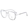 Star Glasses ins High-value Myopia Color-changing Flat Mirror Mulheres Planície Anti-azul Luz Emagrecimento Women's Fashion Frame