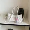 Bolsa de Ombro/Axila Moda Casual Retro Versátil Simples Elegante Estampada de Leopardo Popular Nova Outono 2026
