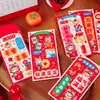 Bolsa Criativa Nova de Envelope Vermelho com Desenhos de Bênçãos para Paz, Felicidade e Alegria - Envelope de Dinheiro da Sorte de Alta Qualidade para o Festival da Primavera
