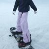 Pantalones de Nieve al por Mayor en Stock con Forro Grueso de Zorro Plateado, Cintura Ajustable, Pantalones de Esquí de Pierna Recta para Hombres y Mujeres, Tallas Grandes