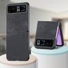 Adecuado para Funda de Teléfono Plegable Moto Razr 30% de Descuento, Color Sólido Tipo Piel PU 70Ultra Apertura Superior e Inferior Cubierta Protectora
