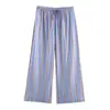 Calça Larga Feminina Z Estilo Europeu e Americano Transfronteiriça Nova Moda Elegante Amazon Atacado Cordão 1334623