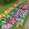 Castillo Inflable, Trampolín Interior y Exterior, Atracción Turística Popular, Zona de Desafío en Centro Comercial, Plaza de Pelotas Oceánicas, Área de Juegos Grande para Niños