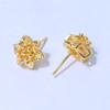 Accesorios para Pendientes DIY Personalizados Cobre Chapado en Oro Aguja de Plata S925 Perla Cera de Abeja Cristal Tachuelas para Pendientes Productos Semi-Terminados Venta al por Mayor