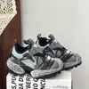Zapatos de senderismo desgastados de moda para niños, nuevos modelos de primavera y otoño, zapatos deportivos para exteriores para niños y niñas, elegantes zapatos de papá de suela gruesa